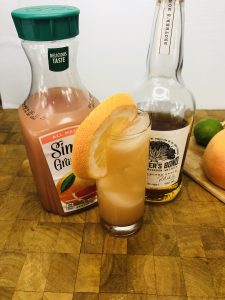 whiskey and grapefruit