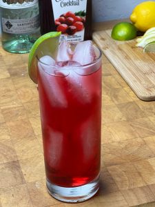 Rum and Cranberry Juice Cocktail