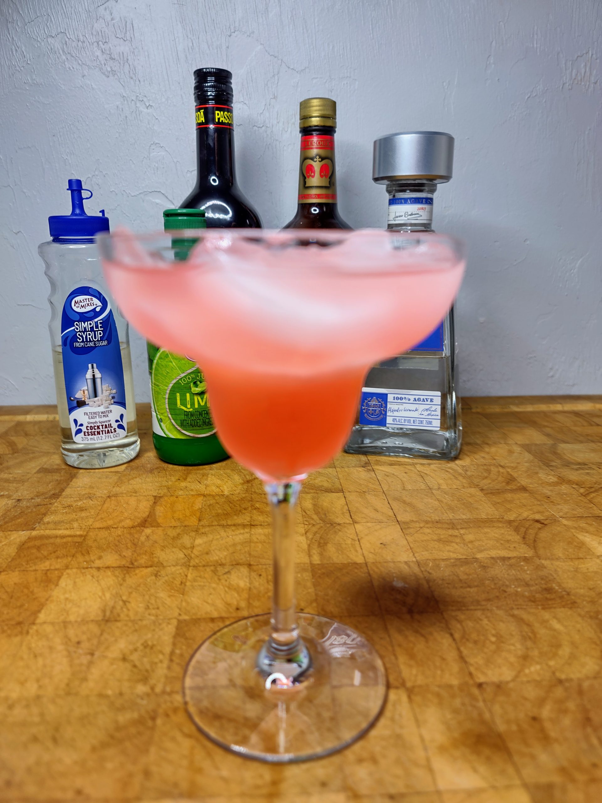 Passion Fruit Margarita - Drinking with Chickens- craft cocktail